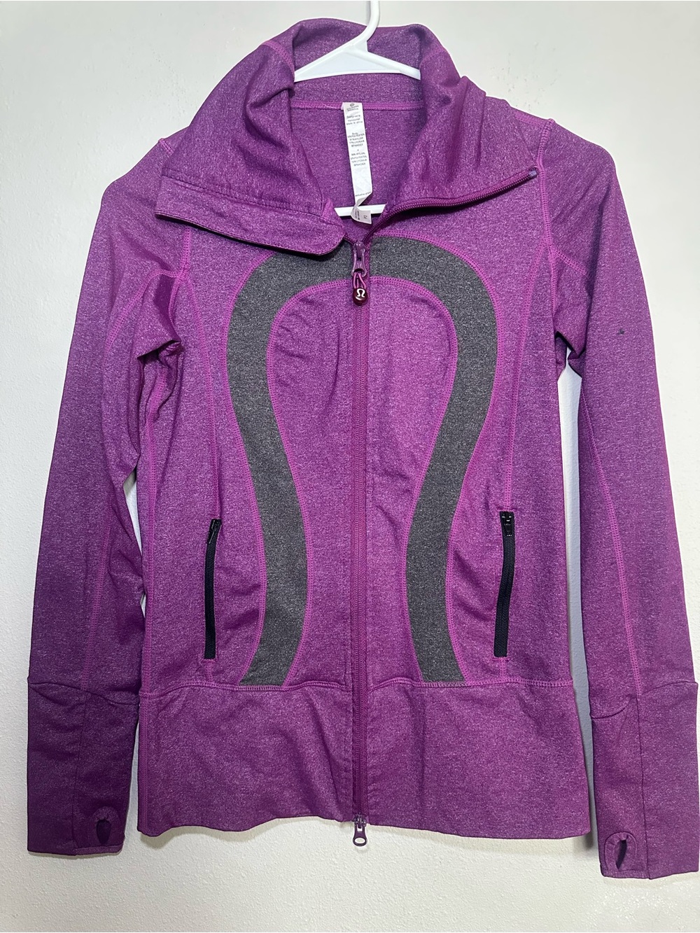 Lululemon Define Jacket Luon - Diamond Jacquard Berry Rumble / Gray